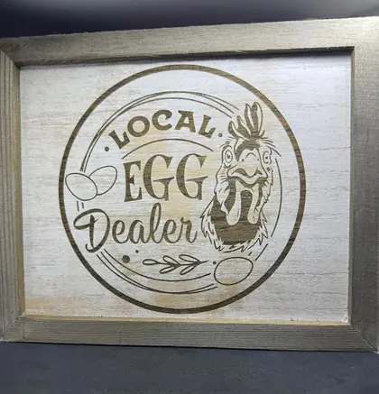 Custom engraved wood and home gift example