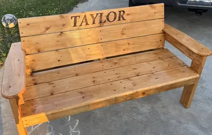 Custom engraved wood and home gift example