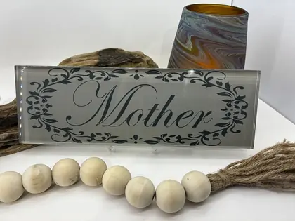 Custom engraved wood and home gift example