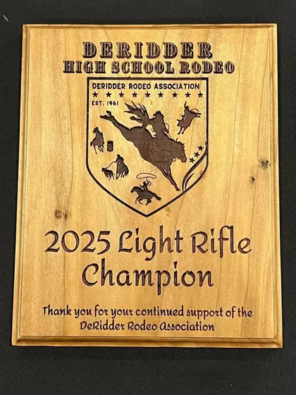 Custom sports and team engraving example