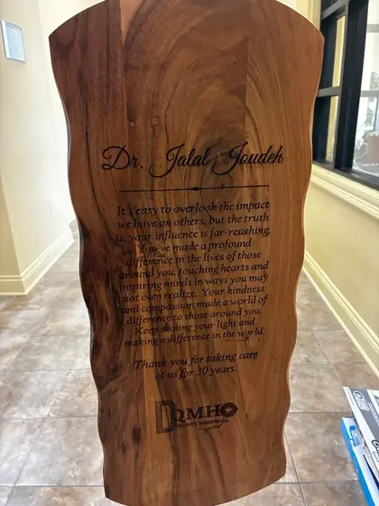 Custom military or keepsake engraving example