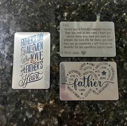 Custom engraved wood and home gift example