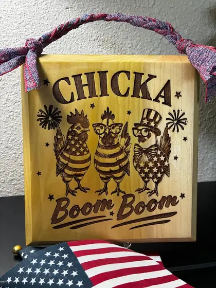 Custom engraved leather item example