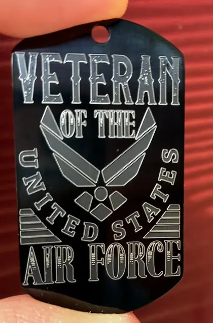 Custom military or keepsake engraving example