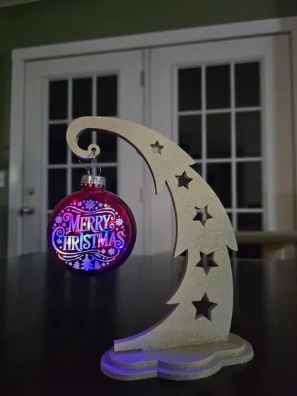 Custom holiday and seasonal engraving example
