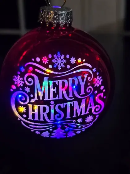 Custom holiday and seasonal engraving example