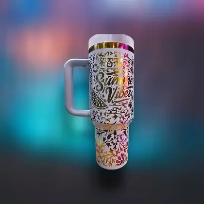 Custom engraved drinkware example