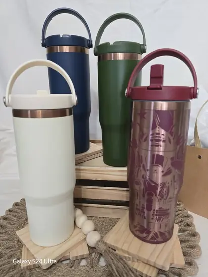 Custom engraved drinkware example