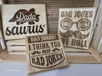 Custom engraved wood and home gift example