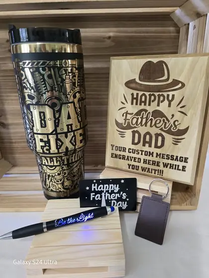 Custom engraved drinkware example