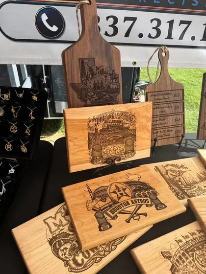 Custom engraved wood and home gift example