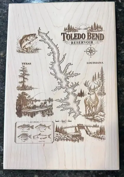 Custom engraved wood and home gift example