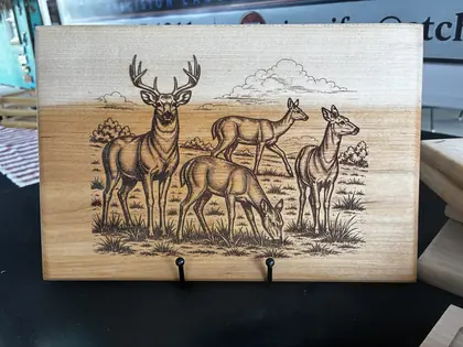 Custom engraved wood and home gift example