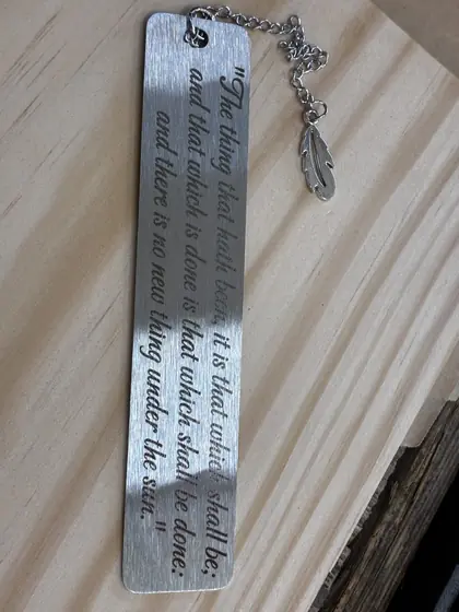Custom everyday engraving example