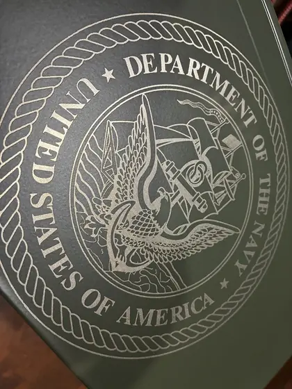 Custom military or keepsake engraving example