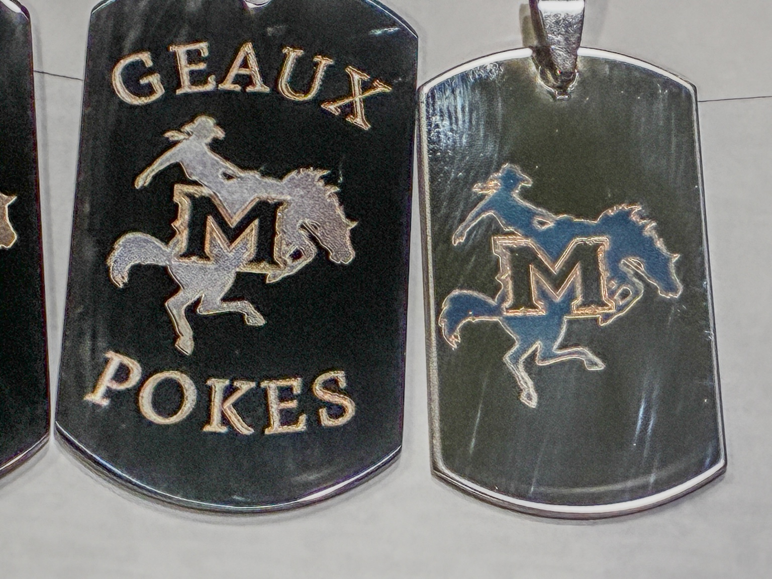 Custom engraved dog tags