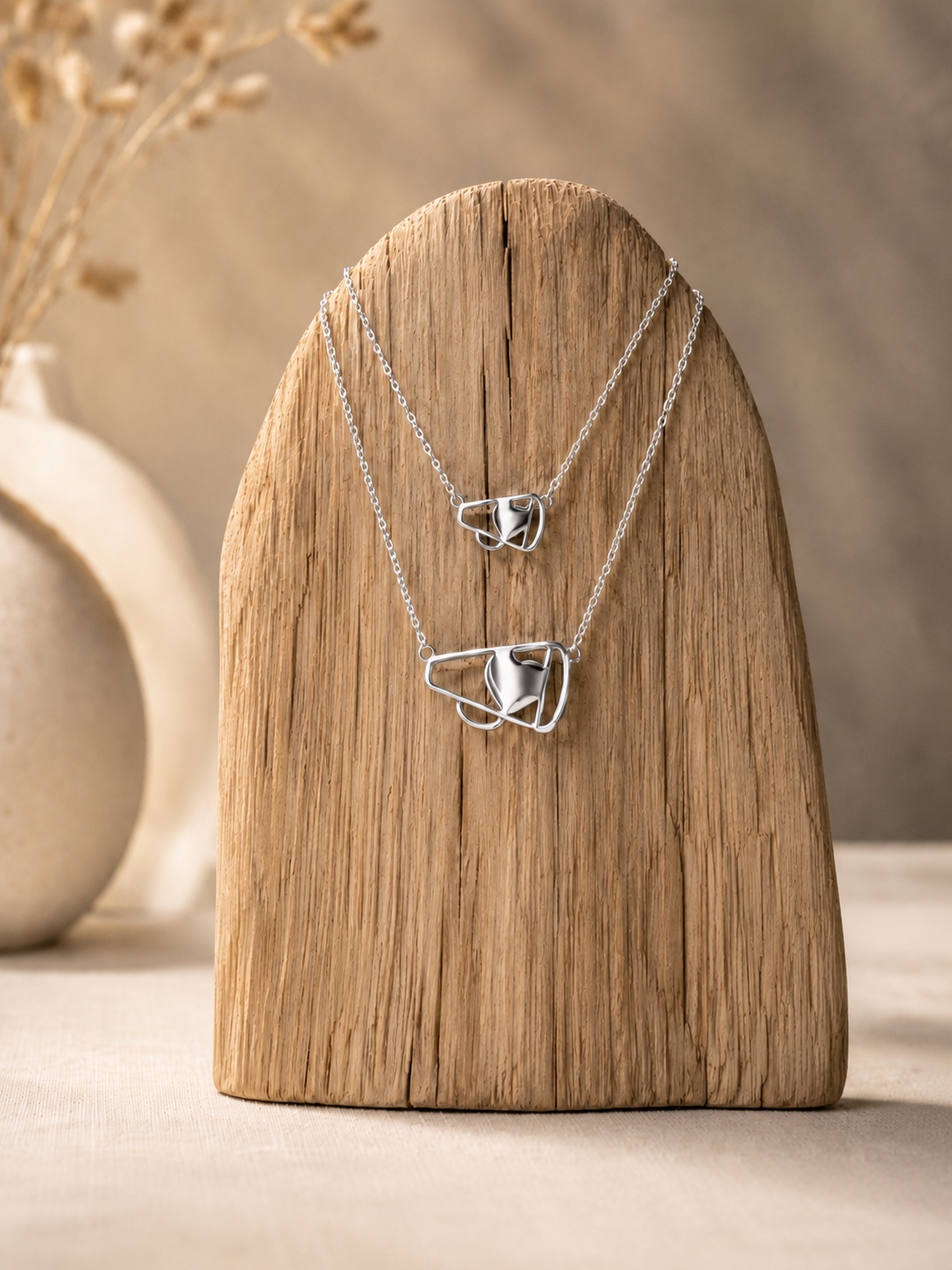 Silver megaphone jewelry