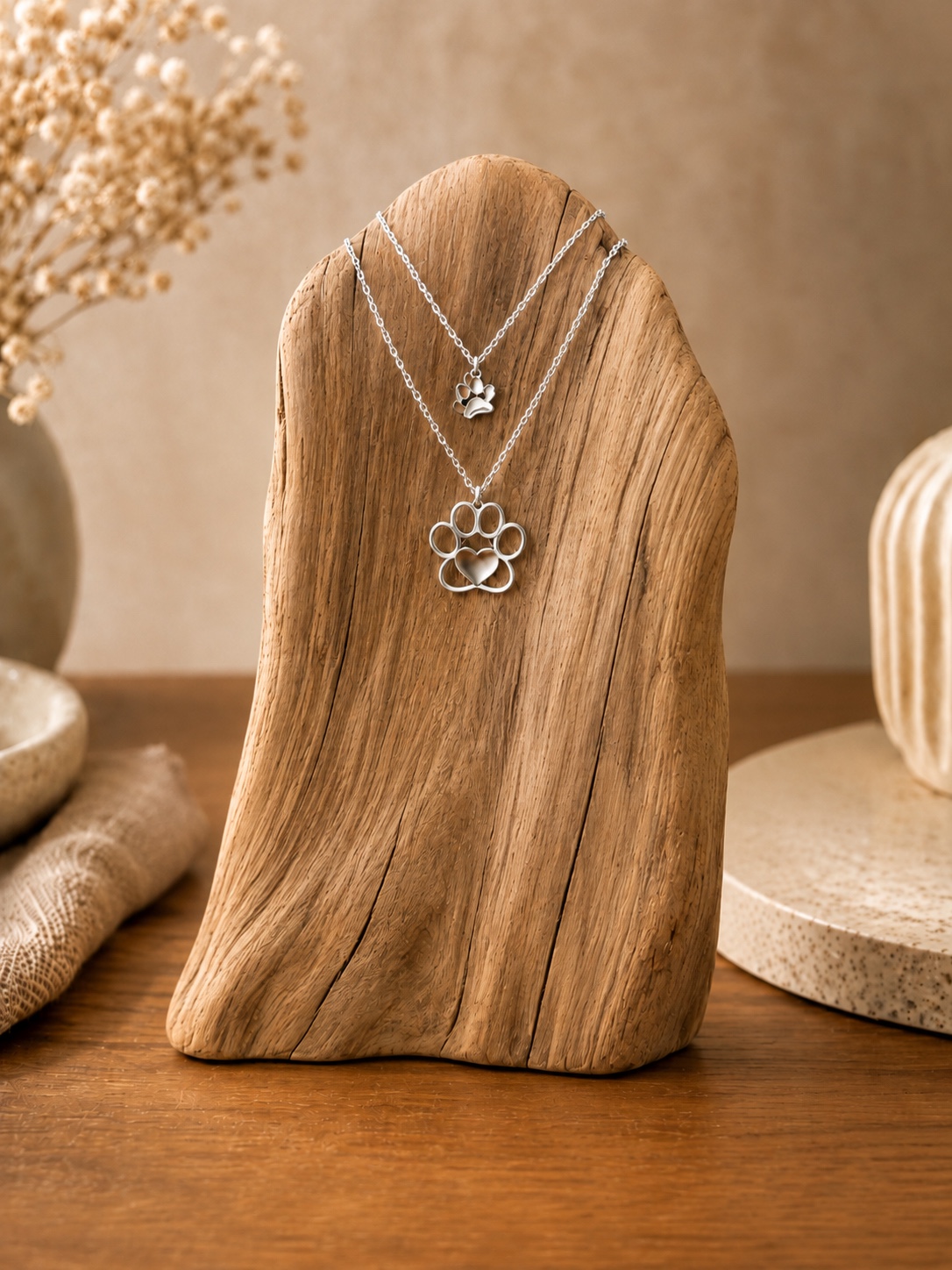 Custom paw print jewelry